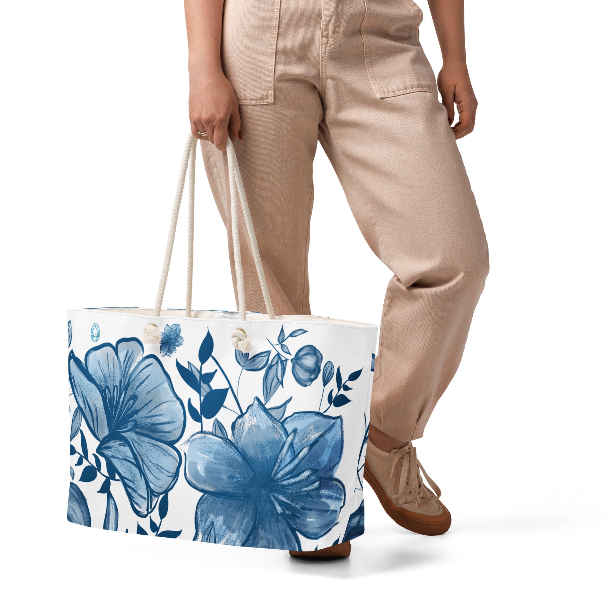 Blue Petal-Oversized weekender bag – Casa Hermila